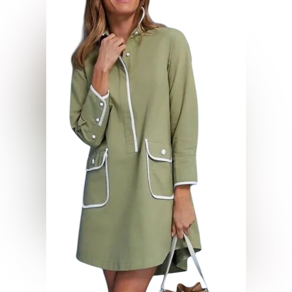 Pomander Place Green Mini Dress.   #49 - Picture 1 of 14